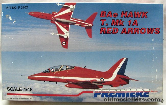 Premiere 1/48 Red Arrows BAe Hawk T.Mk 1A, P3102 plastic model kit